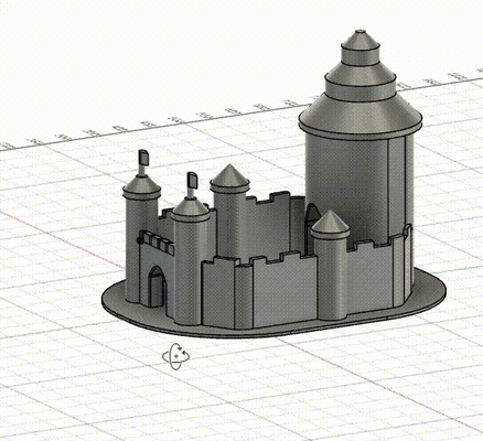 château château 3d amusement 3d print model - Mito3D