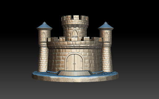 castillo 3d modelo impresión sitio 3d print model - Mito3D