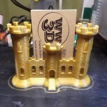 castelo de negócio titular do cartão a casa midevil engenheiro combate sapador 3d print model - Mito3D