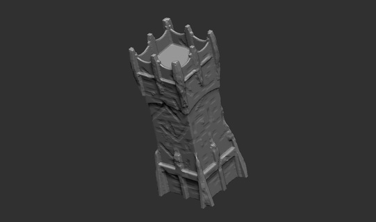 castelo defesa torre fechadura 3d print model - Mito3D