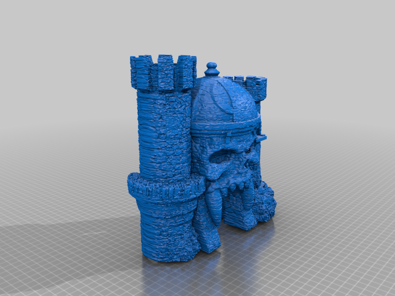 castello grayskull sculture 3D print model - Mito3D