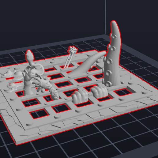 castle grayskull dungeon grate motu heman he-man gray skull 3D print model - Mito3D