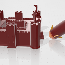 il castello di missile gioco 3d print model - Mito3D