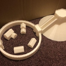castle motte bailey re-uploaded architecture supports free 3d print model - Mito3D