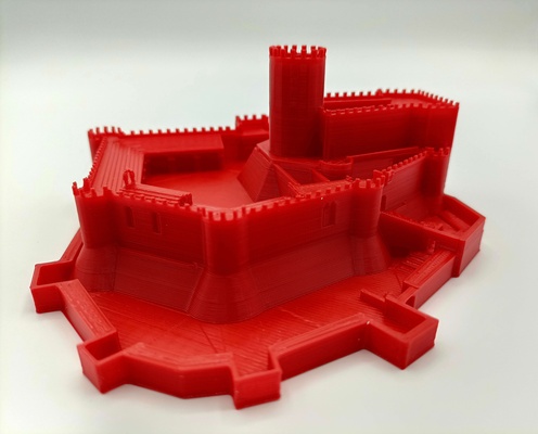 kale of montsorius katalonya ispanya mimari bina kule saray dönüm noktası joel catalunya mini dünya miniworld3d castell castillo gülümsemek 3d print model - Mito3D