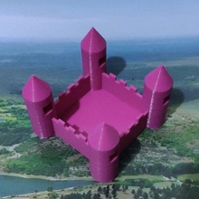 castello pentola Conservazione fantasia penna ciotola fioriera Casa arte inferno 3d print model - Mito3D