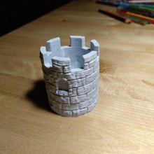 castle pot deodorant flowerpot 3d print model - Mito3D
