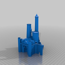 castelo ravenloft fã do modelo arquitetura edifícios de estruturas d&d 3d print model - Mito3D