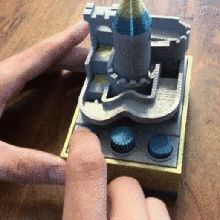 castle run mini marble adventure game art medieval educational mechanism mechanical toy 3d print model - Mito3D