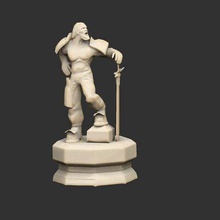 castle statues x4 game props warrior statue lost fable chapters anniversary 3d print model - Mito3D
