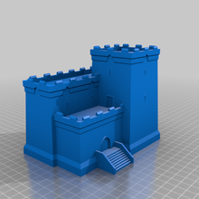 castle v2 architecture buildings structures 3d print model - Mito3D