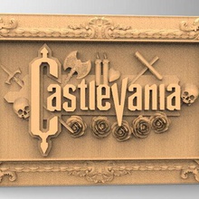 castlevania 3d kabartma sanat Gotik vampir dracula nintendo mario çekici video oyunu oyun 3d print model - Mito3D