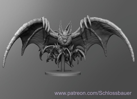 castlevania phantom bat 3d print model - Mito3D