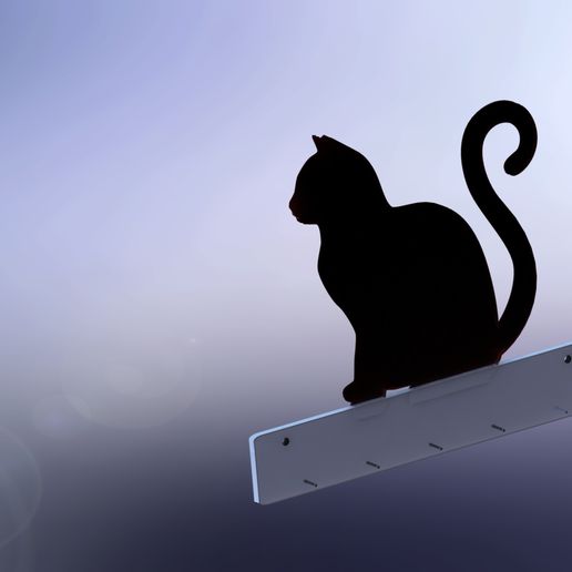 cat key holder anahtar 3D print model - Mito3D