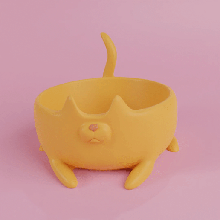 cat-pot 3d print model - Mito3D