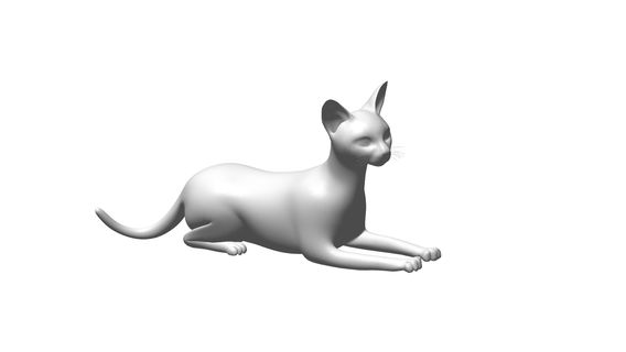 gatto 3d print model - Mito3D