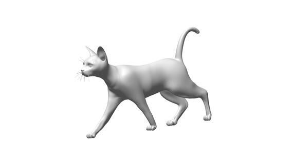 cat 3d print model - Mito3D