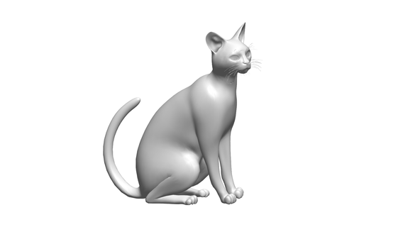 gatto 3d print model - Mito3D