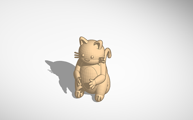 gatto gioco 3d print model - Mito3D