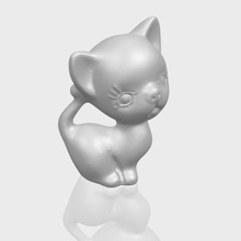 gatto 03 various car chair tree table sofa character game exterior human interior people girl house miniatures figurines sculpture animal zoo mammal dog 3d print model - Mito3D