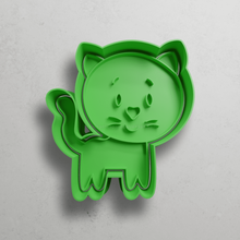 gato animales cortador agudo afilado moldes amor 3d print model - Mito3D