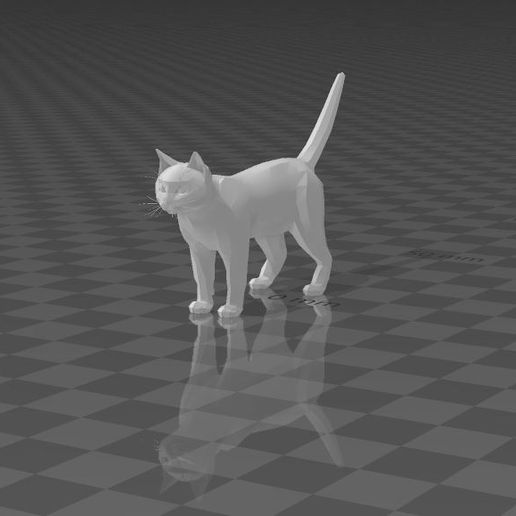 gatto animale felino 3D print model - Mito3D