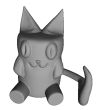 cat 3d print model - Mito3D