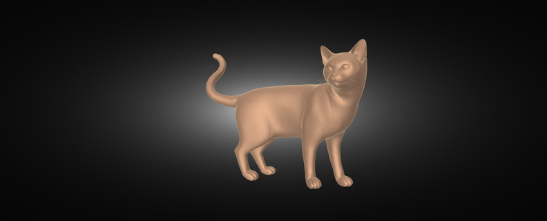cat model sculpture art design statue figure 3d print model - Mito3D