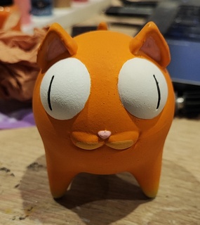 cat stupid cat cat design ball  3d print model - Mito3D
