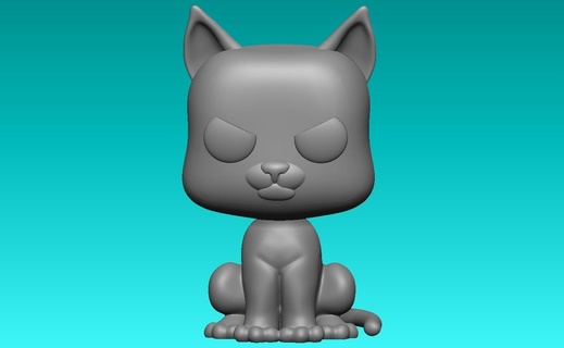 gato + expresiones animal figura 3d print model - Mito3D