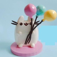 cat pushen gato juegos art decoración pasteles 3d print model - Mito3D