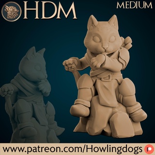 cat archer pokemon toy gift resin fdm beautful ded dungeonsanddragons catarcher miniatures minis mini stl free cute 3d print model - Mito3D