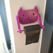 cat bag dispenser gadget sachets 3d print model - Mito3D