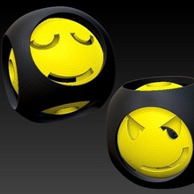 chat Balle jouet x1 emoji modèle 06 3d print model - Mito3D