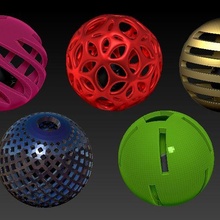 Katze Ball Spielzeug x5 Modelle 3d print model - Mito3D