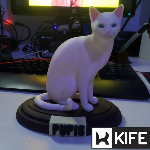 Katze Base 3D print model - Mito3D