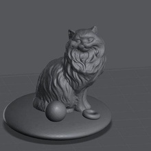 gato cesta deco fofa 3d print model - Mito3D