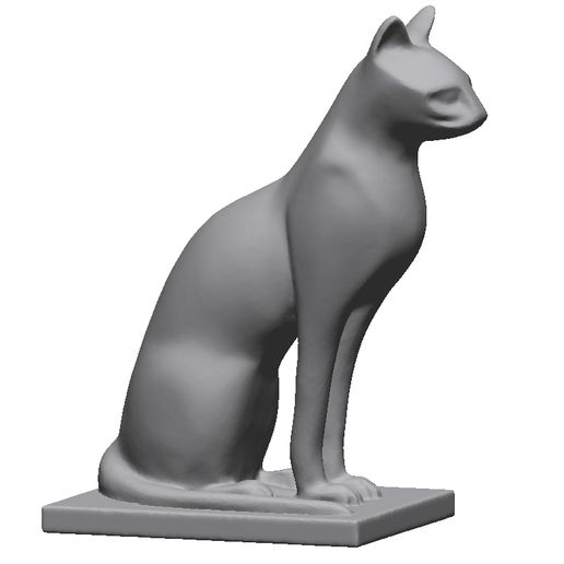 cat bastet art animal sculpture 3D print model - Mito3D