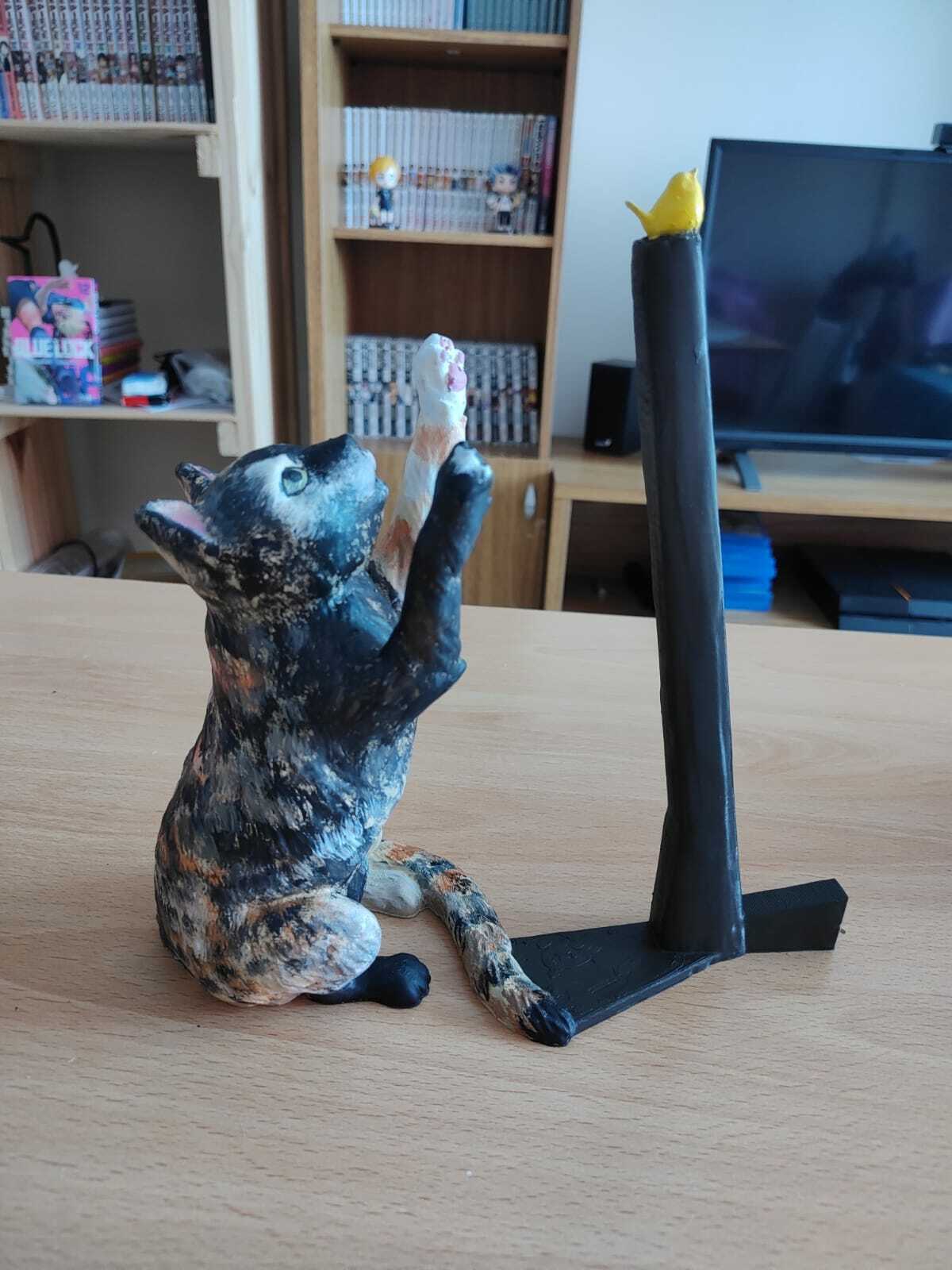 kedi kuş ayakta durmak hayvanlar köpek Evcil Hayvanlar 3D print model - Mito3D