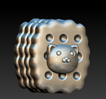 chat biscuits 3d print model - Mito3D