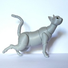 gato bjd vários brinquedo articulados animais cat 3d print model - Mito3D