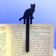 Katze Lesezeichen Buch Tier gatto Hund Plaudern Signet Haus Bücher stilisiert Tiere Wohnkultur Design entworfen 3d print model - Mito3D