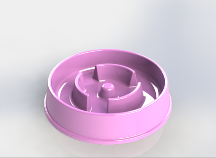 cat bowl 3d print model - Mito3D