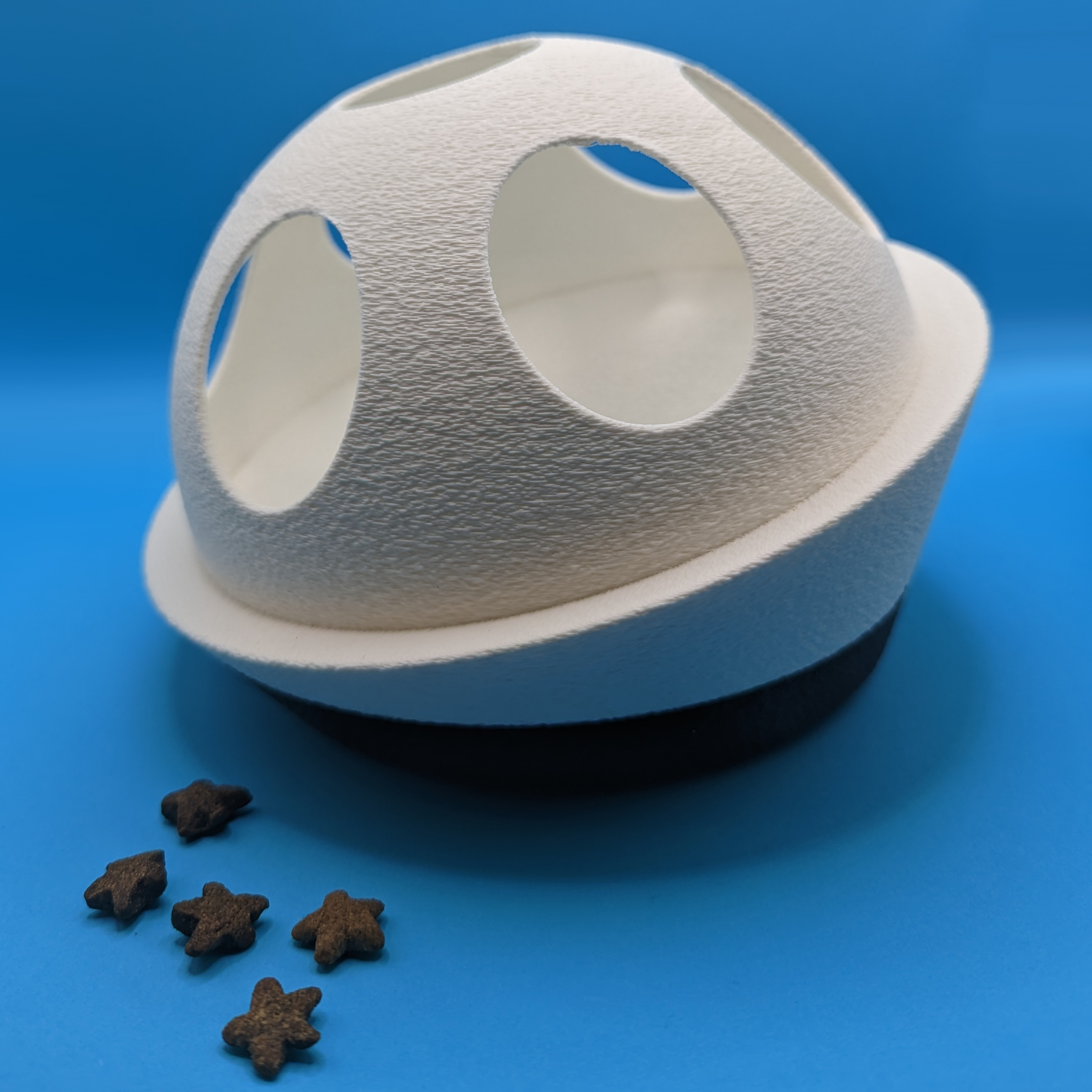 kedi çanak yavaş besleyici 3D print model - Mito3D