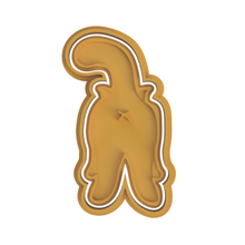 cat butt cookie cutter v4 personal 3d print model - Mito3D