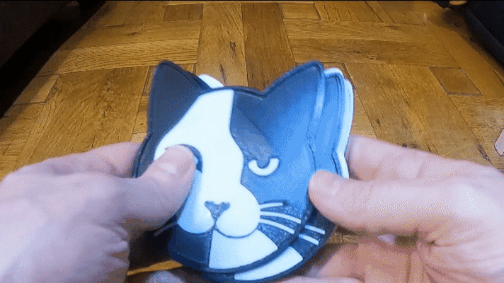 cat coasters cats drinks beermat drink coaster 3d print model - Mito3D