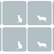 kedi bardak altlıkları altlığı Sanat 3d print model - Mito3D
