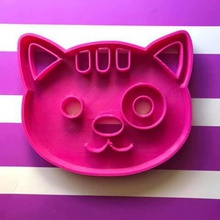 gatto cookie cutter strumento animali 3d print model - Mito3D