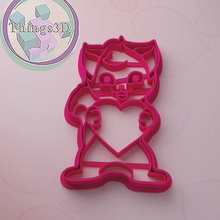 cat cookie cutter cutting cake cutters stamps cookiecutter frame bell christmas skates sled deer clay heart love car valentine'sday 3d print model - Mito3D