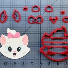 gatto cookie cutter parti art cat staccata macrì di taglio 3d print model - Mito3D
